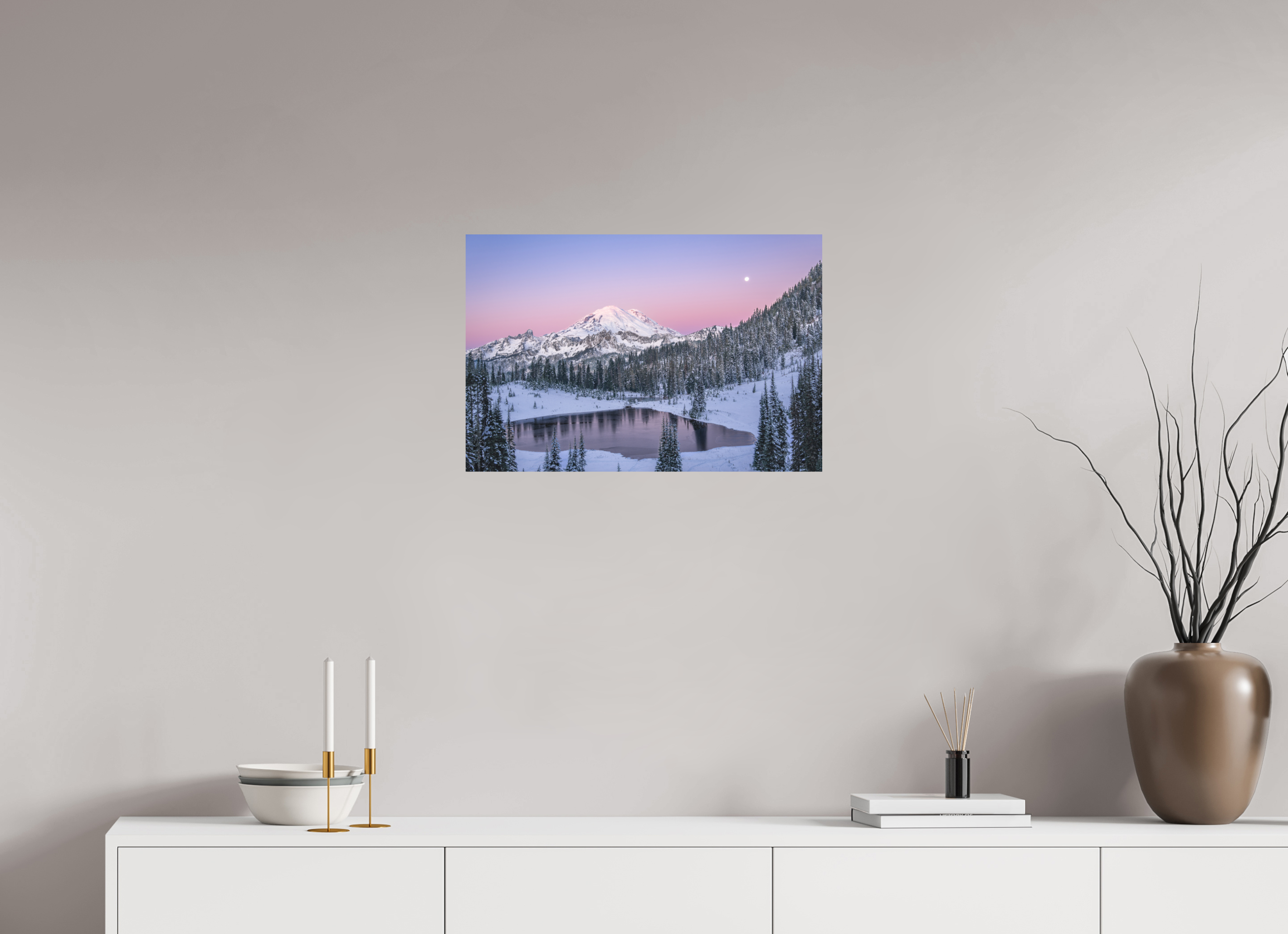 24 x 16″, Aluminum Metal Tipsoo Lake