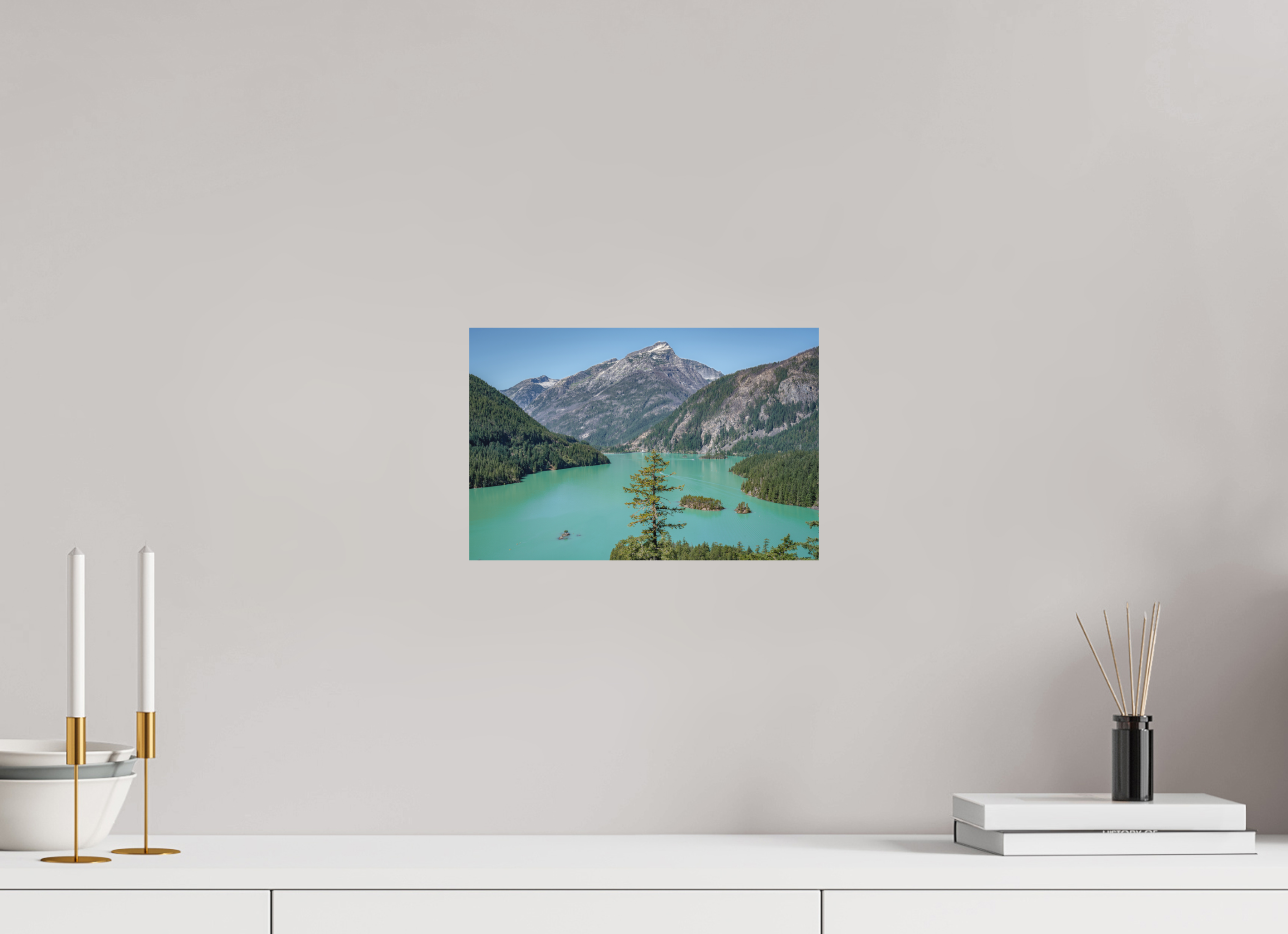 12 x 8″, Aluminum Metal Diablo Lake