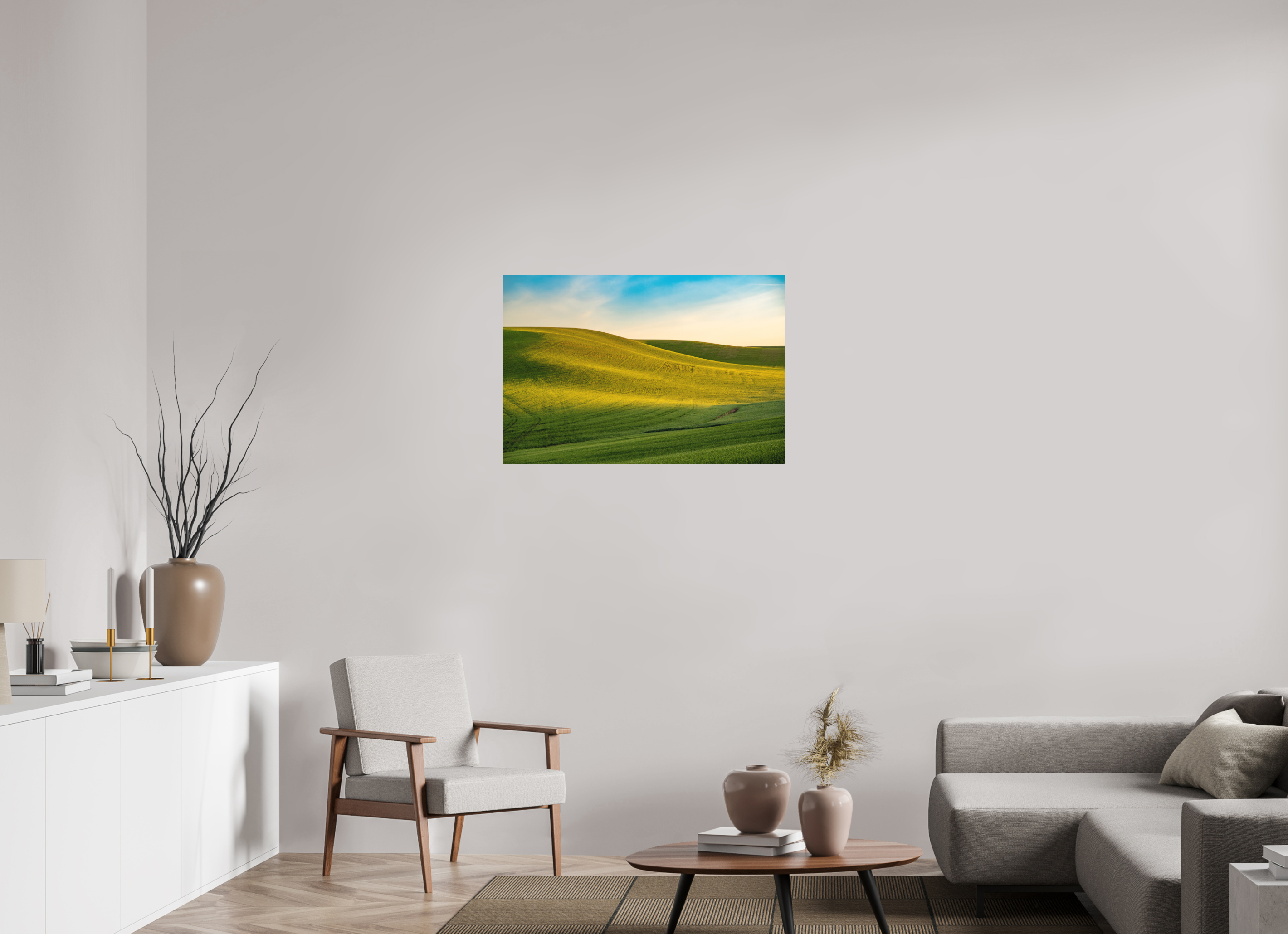 36 x 24″, Aluminum Metal The Palouse