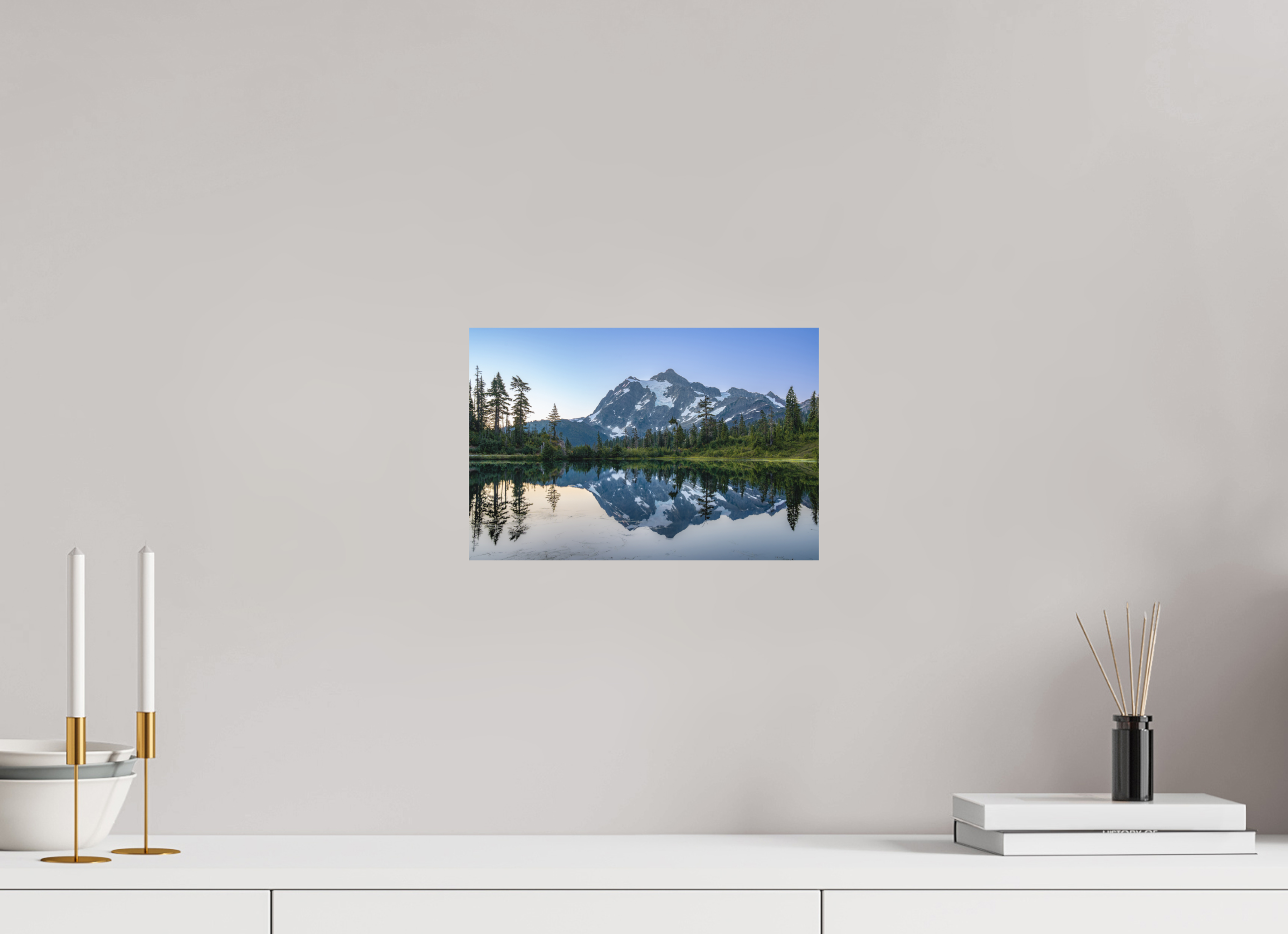 12 x 8″, Aluminum Metal Picture Lake