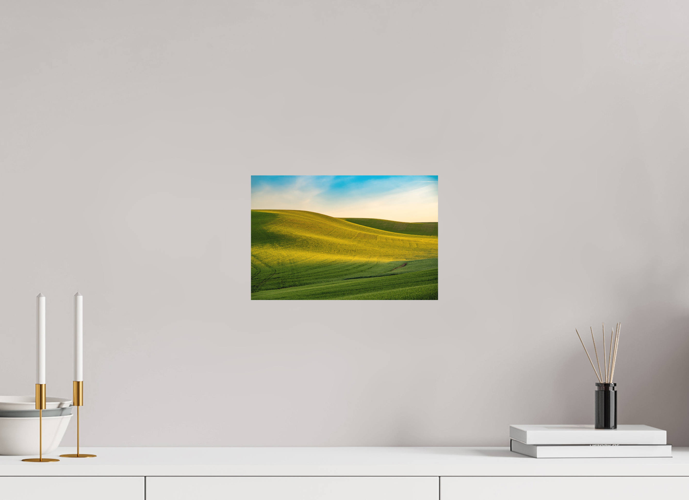 12 x 8″, Aluminum Metal The Palouse