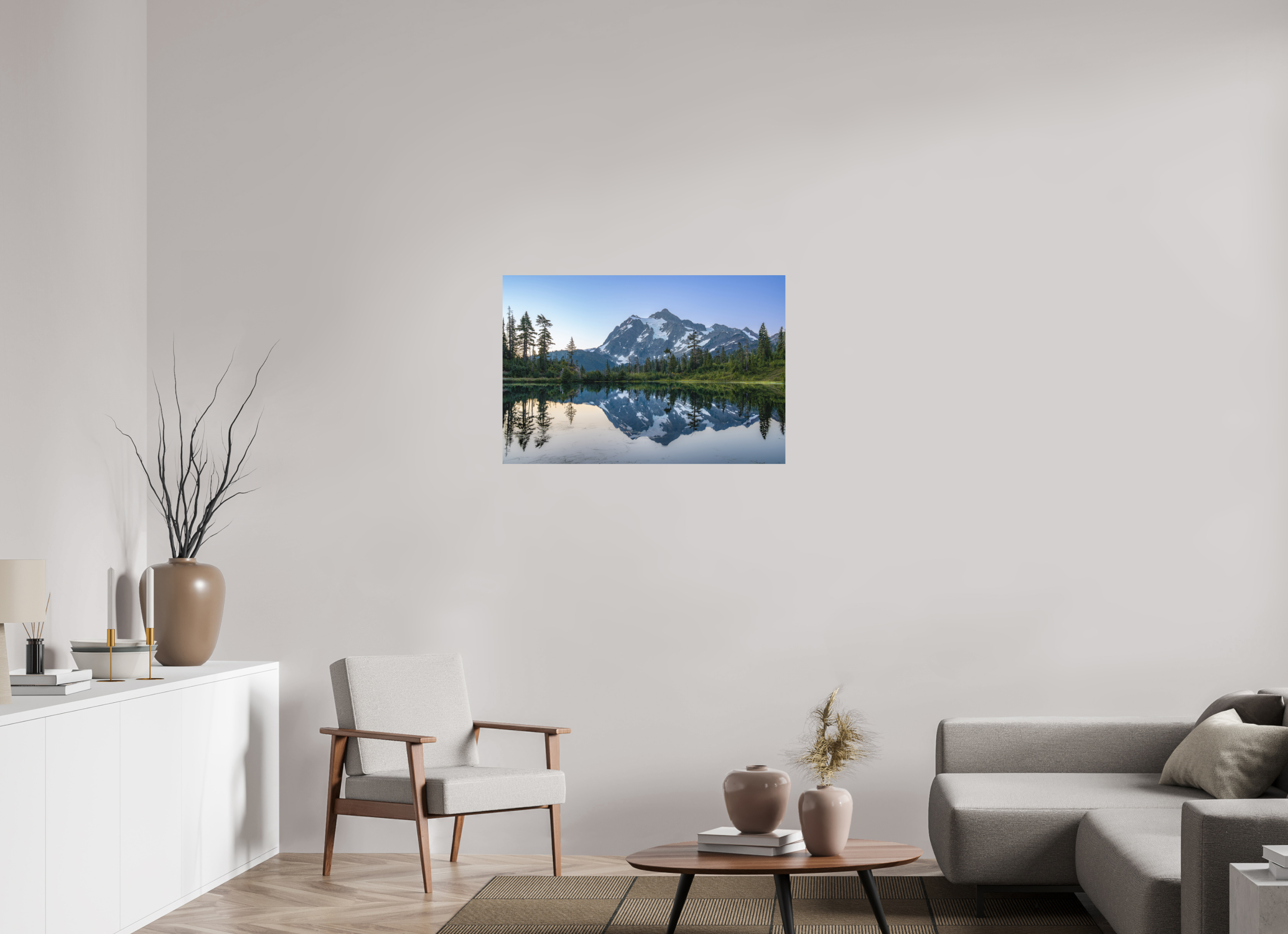 36 x 24″, Aluminum Metal Picture Lake