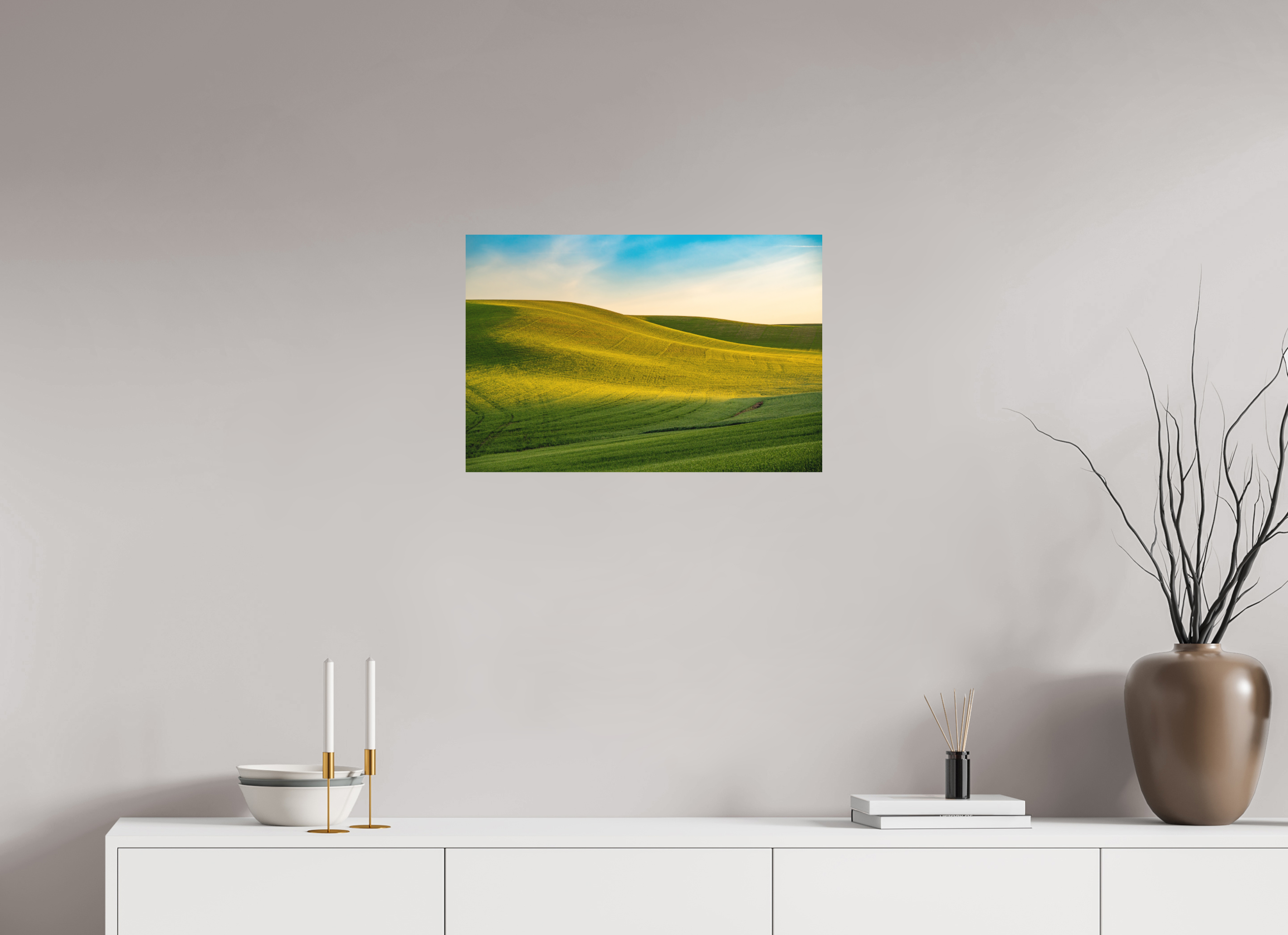 24 x 16″, Aluminum Metal The Palouse