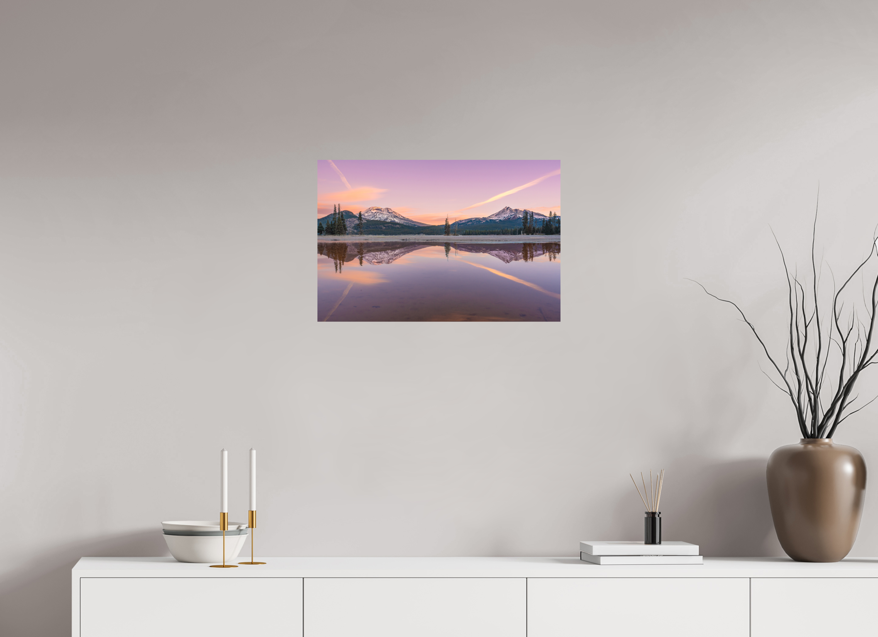 24 x 16″, Aluminum Metal Sparks Lake